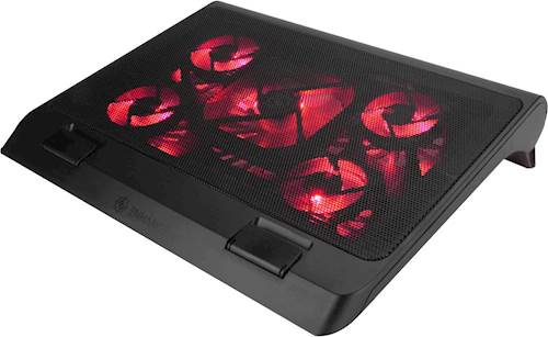 0637836586622 - ENHANCE GX-C1 LAPTOP COOLING STAND (15.75 X 12.75) WITH 5 LED FANS & DUAL USB PORTS FOR DATA PASS THROUGH - WORKS WITH APPLE , ALIENWARE , DELL , HP , TOSHIBA & MORE LAPTOPS