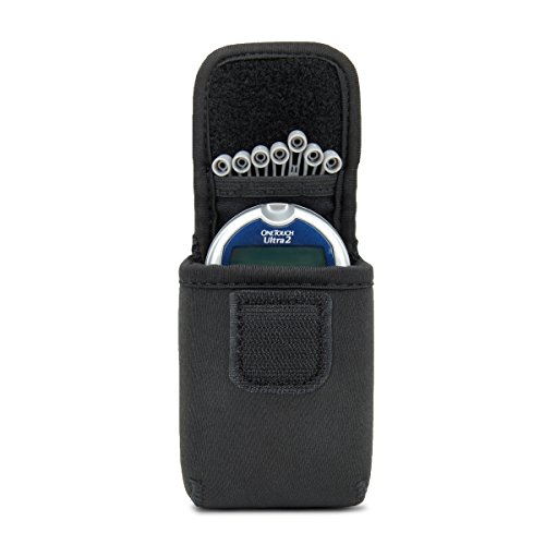0637836593934 - DIABETES BLOOD SUGAR GLUCOSE METER TESTER CARRYING CASE WITH BELT LOOP & CARABINER BY USA GEAR- FITS BAYER CONTOUR EZ , ONETOUCH ULTRA2 , ULTRAMINI , VERIO IQ , ACCU-CHECK AVIVA , NANO , AND MORE!