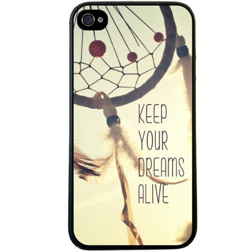 0638007443515 - S9Y NEW KEEP YOUR DREAMS ALIVE QUOTE PLASTIC HARD CASE COVER BACK SKIN FOR APPLE IPHONE 4 4G 4S (LEO9)