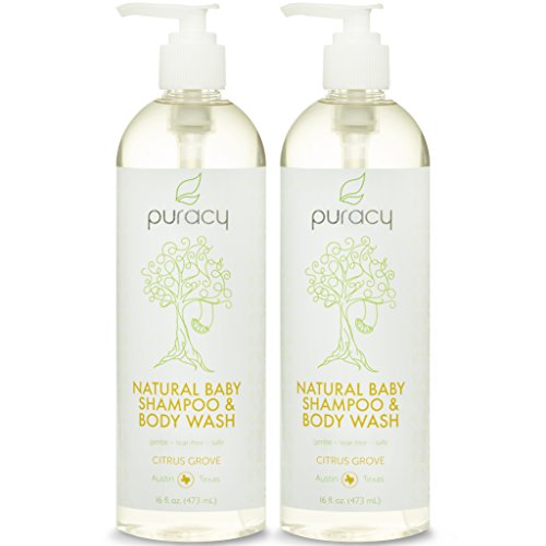 0638029948470 - PURACY 100% NATURAL BABY SHAMPOO & BODY WASH - SULFATE-FREE - THE BEST BUBBLE BATH - DEVELOPED BY DOCTORS FOR CHILDREN OF ALL AGES - GENTLE - TEAR-FREE - HYPOALLERGENIC - CITRUS ESSENTIAL OILS, 16 OUNCE (PACK OF 2)