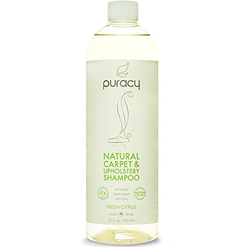 0638029948500 - PURACY NATURAL CARPET & UPHOLSTERY SHAMPOO - ELIMINATES STAINS & ODORS - 4X CONCENTRATED - FOR MACHINES & BY HAND - SULFATE-FREE & NON-TOXIC - CHILD & PET SAFE - FRESH CITRUS