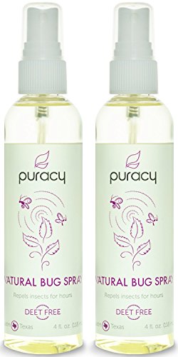 0638029948623 - PURACY NATURAL DEET FREE MOSQUITO REPELLENT, SCIENTIFICALLY PROVEN TO REPEL MOSQUITOES FOR HOURS, ESSENTIAL OIL BUG SPRAY, SAFE FOR CHILDREN AND PETS, NON GREASY, 4 OUNCE SPRAY BOTTLE, (PACK OF 2)