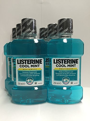 0638037685428 - LISTERINE ANTISEPTIC MOUTHWASH COOLMINT, COOLMINT 8.5OZ 250ML(PACK OF 6)