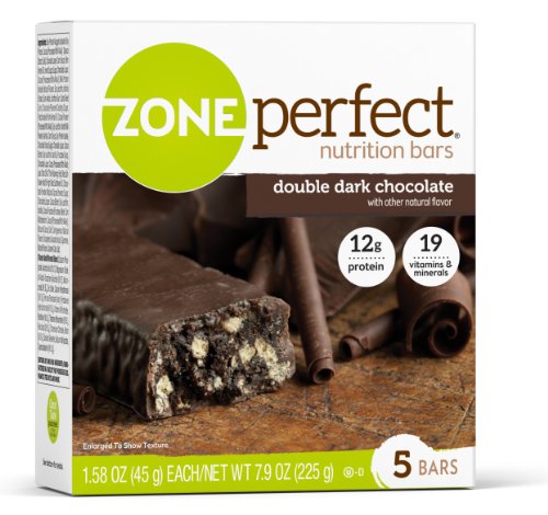 0638102632128 - ZONE PERFECT NUTRITION BAR, DOUBLE DARK CHOCOLATE, 1.58 OUNCE BAR, 5 COUNT, (PACK OF 6)