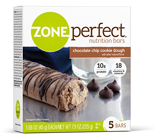 0638102632975 - ZONE PERFECT NUTRITION BAR CHOCOLATE CHIP COOKIE DOUGH, 1.58 OZ. BARS, 30 COUNT