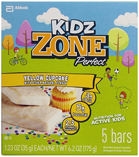 0638102633118 - ZONE PERFECT KIDS NUTRITIONAL BARS, YELLOW CUPCAKE, 1.23 OZ BARS, 30 COUNT