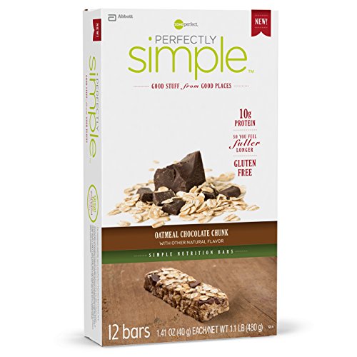 0638102641656 - ZONE PERFECT PERFECTLY SIMPLE NUTRITION BAR, OATMEAL CHOCOLATE CHUNK, 1.41 OZ, 12 COUNT