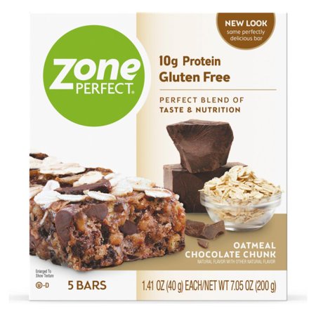 0638102660350 - ZONE PERFECT NUTRITION BARS, OATMEAL CHOCOLATE CHUNK, 1.41-OUNCE, 5 COUNT
