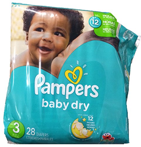 0063824164587 - PAMPERS BABY DRY DIAPERS - SIZE 3 - 28 CT
