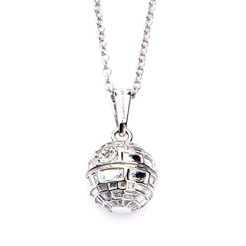 0638264932562 - STAR WARS DEATH STAR 3D PENDANT STERLING SILVER NECKLACE