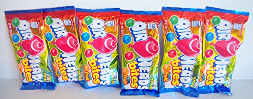 0638370111936 - AIRHEADS FRUIT BITES 6 (2 OZ.) PACKAGES - SMALL STORAGE SPACE FRIENDLY!