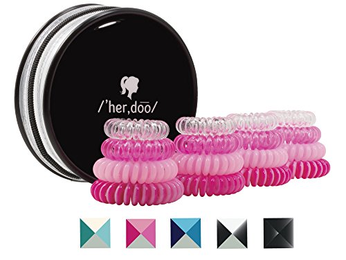 0638455368019 - SPORTS HAIR TIES FROM 'HER,DOO - A MUST FOR SWIMMING AND EXERCISING - GREAT GIFT FOR SWIMMERS AND WORKOUT ENTHUSIASTS - ASSORTED SIZES - VARIOUS COLORS TO CHOOSE FROM! (BUBBLEGUM)