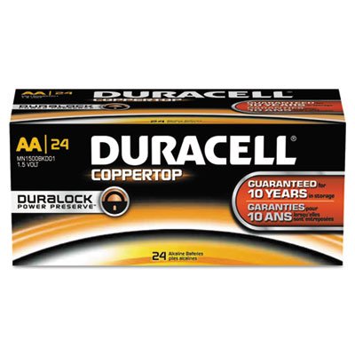 0638458746951 - COPPERTOP ALKALINE BATTERIES WITH DURALOCK POWER PRESERVE TECHNOLOGY, AA, 24/BOX, SOLD AS 1 BOX, 24 EACH PER BOX