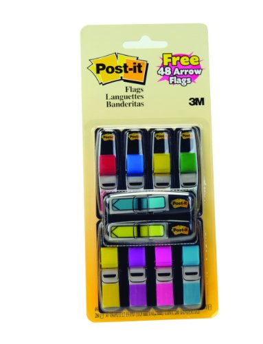 0638458782133 - POST-IT FLAGS VALUE PACK, ASSORTED COLORS, 1/2 IN WIDE, 8 DISPENSERS/PACK, 280 FLAGS TOTAL PLUS 48 ARROW FLAGS (683-VAD1)