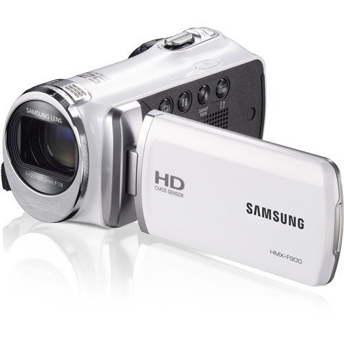 0638499461103 - SAMSUNG F90 WHITE CAMCORDER WITH 2.7 LCD SCREEN AND HD VIDEO RECORDING (CERTIFIED REFURBISHED)