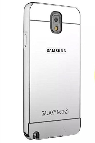 6386628382006 - SAMSUNG NOTE 3 CASE,ULTRA-THIN LUXURY ALUMINUM METAL MIRROR PC BACK CASE COVER FOR SAMSUNG GALAXY NOTE 3 N9000 (SILVER)