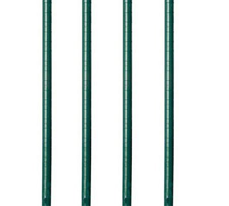 0638827642570 - APEX 86 INCH NSF GREEN EPOXY COATED 1 INCH DIAMETER WIRE SHELVING POST (POLE) - HEAVY DUTY COMMERCIAL GRADE - CASE OF 4 PC - FITS METRO, THUNDER GROUP, EAGLE, REGENCY