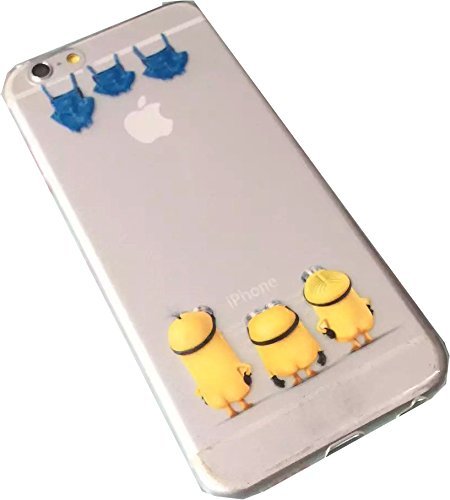 0638827643010 - NEW 2015 MINIONS DESPICABLE ME NEW CUTE IPHONE 6S CASE, IPHONE 6 CASE, PLASTIC TPU CLEAR PHONE CASE FOR IPHONE 6 / 6S 4.7 (MINION # 2)