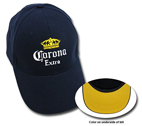 0638827836429 - CORONA EXTRA NAVY EMBROIDERED BEER CAP BASEBALL PROMO HAT