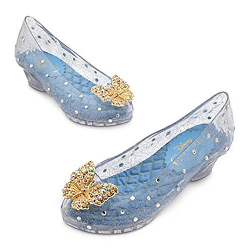 0638845392099 - DISNEY STORE CINDERELLA COSTUME SHOES FOR GIRLS - LIVE ACTION FILM ~ SIZE 9/10