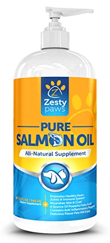 0638865866839 - PURE SALMON OIL FOR DOGS AND CATS - OMEGA-3 LIQUID FOOD SUPPLEMENT - YOUR PETS WILL GO WILD FOR IT - EPA AND DHA FATTY ACIDS - ENHANCES COAT, JOINT FUNCTION, IMMUNE SYSTEM AND HEART HEALTH - 32 FL OZ