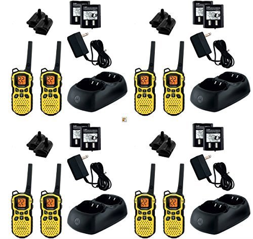 0638872980306 - MOTOROLA TALKABOUT MS350R FRS/GMRS TWO-WAY RADIOS UP TO 35 MILES RECHARGEABLE BATTERIES AND CHARGER, BRAND NEW SEALED 8 PACK