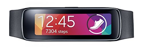 0638932714384 - SAMSUNG 1.84 INCH GEAR FIT FITNESS WATCH WITH PULSE SENSOR - BLACK (CERTIFIED REFURBISHED)