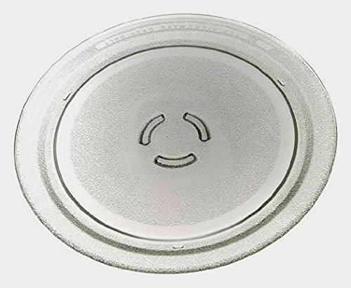 0639112316497 - 588305 - FACTORY OEM ORIGINAL WHIRLPOOL KENMORE MAYTAG MICROWAVE GLASS COOK TRAY (THIS TRAY HAS 3 PARTIAL CIRCLE WHERE IT CONNECTS TO GEAR - GLASS TURNTABLE TRAY FOR MICROWAVE. TRAY IS ROUND AND APPROX. 12 1/4 INCHES IN DIAMETER)