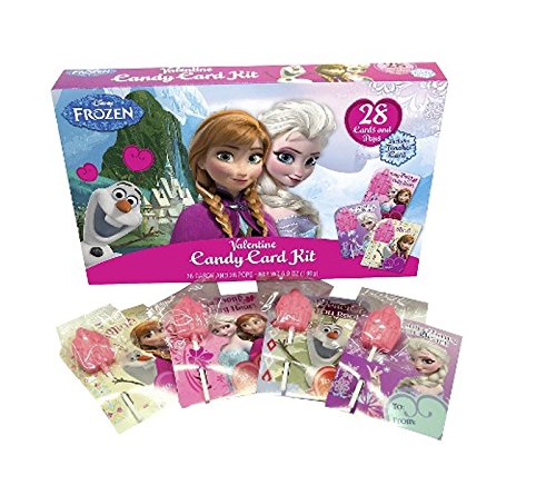 6391839474273 - DISNEY FROZEN VALENTINE'S DAY EXCHANGE CANDY CARD KIT! 28 CARDS & PRINCESS CASTLE POPS!FEATURING ANNA, ELSA & OLAF! INCLUDES TEACHER CARD!