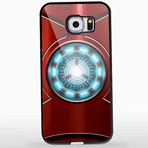 6391946625261 - ARC REACTOR IRON MAN FOR IPHONE AND SAMSUNG GALAXY CASE (SAMSUNG S6 BLACK)