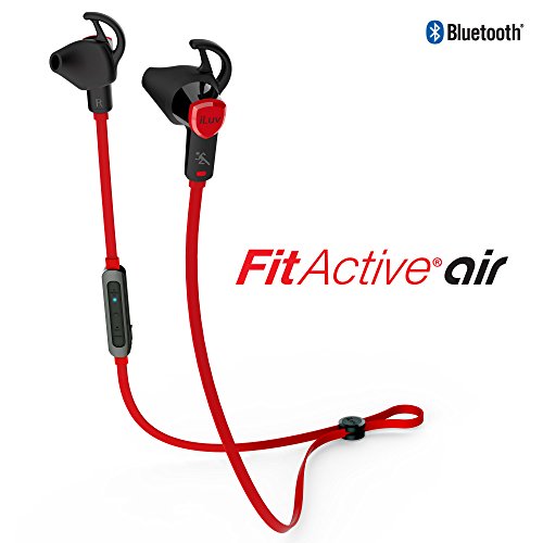 0639247130364 - FITACTIVE AIR BY ILUV (SWEAT PROOF BLUETOOTH WIRELESS SPORTS EARPHONES WITH MIC/REMOTE FOR JOGGING, TRAVELING, EXERCISING) FOR THE APPLE IPHONE, SAMSUNG, LG, HTC, GOOGLE AND OTHER DEVICES (BLACK)