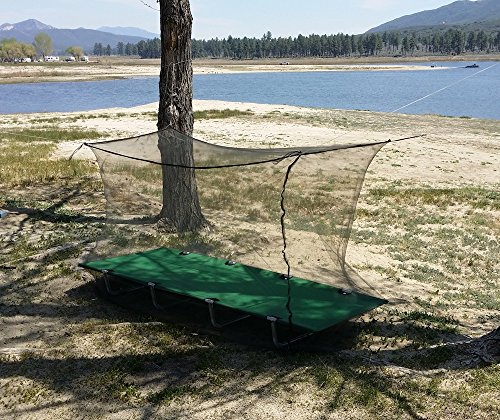 0639266932369 - BIG GRIZZLY BEAR COT----10 YEARS WARRANTY---MILITARY GRADE ALUMINUM--350 LB. MAX WEIGHT CAPACITY---UNIQUE W/ MOSQUITO NET EQUIPPED