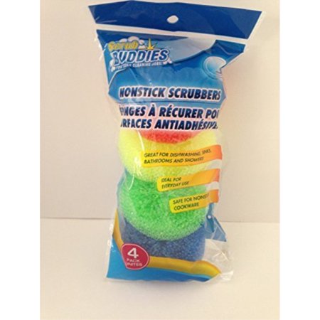 Scrub Buddies 6 Pack Nail Guard Sponges Kitchen Cleaning