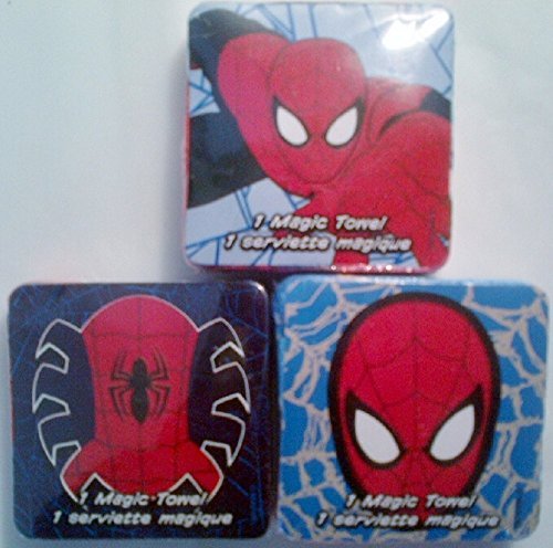 0639277750587 - SPIDERMAN MAGIC POP-UP TOWELS - SET OF 3 (STYLES MAY VARY) BY MARVEL