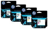 0639476265219 - HP 711 GENUINE 4PK INK CARTRIDGES FOR USE WITH DESIGNJET T120 24, DESIGNJET T520 24, DESIGNJET T520 36 {CZ133A HIGH YIELD BLACK 80ML,CZ134A CYN INK 3PK 29ML EA,CZ135A MGT INK 3PK 29ML EA ,CZ136A YLW INK 3PK 29ML EA } (BK,C,Y,M)SPECIAL OFFER BY GREEN A