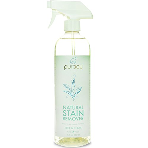 0639667220508 - PURACY 100% NATURAL STAIN REMOVER - THE BEST ENZYME LAUNDRY CLEANER - PLANT-BASED SPOT & ODOR ELIMINATOR - FREE & CLEAR - 25 FL. OUNCE