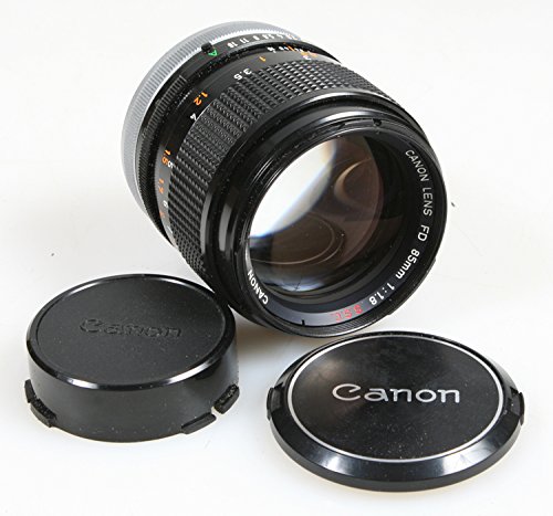 0639738110370 - CANON FD 85MM F 1.8 SSC LENS , PRIME GOOD FOR MICRO 4/3 WITH FRONT & REAR CAPS