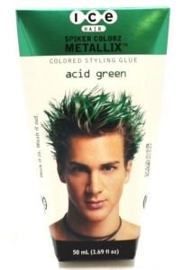 0639738623900 - JOICO ICE HAIR - SPIKER COLORZ - COLORED STYLING GLUE - ACID GREEN 1.7OZ (2 PACK)
