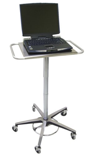 0639767000154 - OMNIMED LAPTOP TRANSPORT STAND WITH EASY GRAB HANDLES AND ADJUSTABLE WORK SURFACE HEIGHT