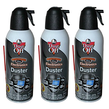 0639767481977 - DUST-OFF FALCON PROFESSIONAL ELECTRONICS COMPRESSED AIR DUSTER, 12 OZ, 3 PACK