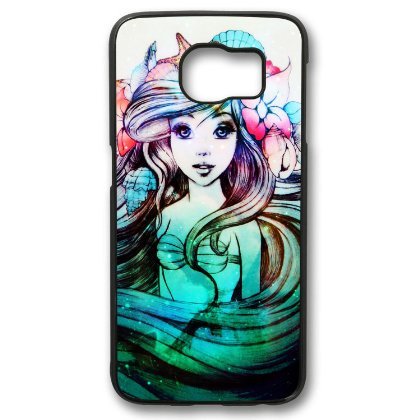 6398494141069 - BEAUTIFUL ARIEL THE LITTLE MERMAID FOR IPHONE AND SAMSUNG GALAXY CASE (SAMSUNG S6 BLACK)