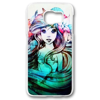 6398494141076 - BEAUTIFUL ARIEL THE LITTLE MERMAID FOR IPHONE AND SAMSUNG GALAXY CASE (SAMSUNG S6 WHITE)