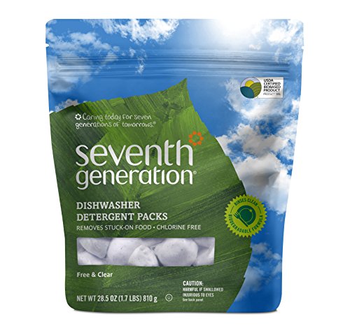 0640024850771 - NATURAL AUTOMATIC DISHWASHER DETERGENT, UNSCENTED, 45/PACK