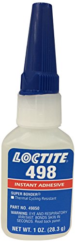 0640024987101 - LOCTITE 498 SUPER BONDER 442-49850 1OZ INSTANT ADHESIVE, THERMAL CYCLING RESISTANT, CLEAR COLOR
