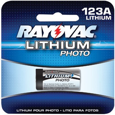 0640025723661 - RAYOVAC 620-RL123A-1 PHOTO LITHIUM CARDED 123A 1-PACK 3.0 VOLT