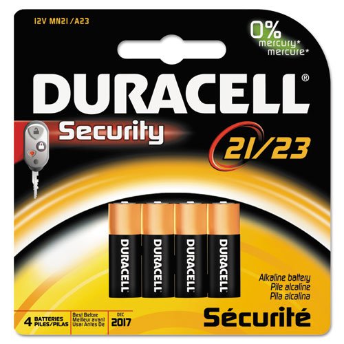 0640206353540 - 4 X DURACELL DURALOCK MN21B4 12V ALKALINE BATTERIES IN REFERENCE TO 21/23 BATTERIES 8LR50/A23/MN21 (4 PK)
