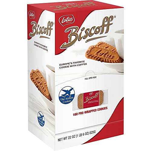 0640206446549 - LOTUS BISCOFF - EUROPEAN BISCUIT COOKIES - 0.2 OUNCE (100 COUNT) - DISPENSER BOX - INDIVIDUALLY WRAPPED - NON GMO PROJECT VERIFIED + VEGAN