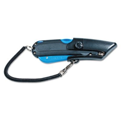 0640206520058 - GARVEY 091524 SAFETY CUTTER WITH HOLSTER, BLACK/BLUE