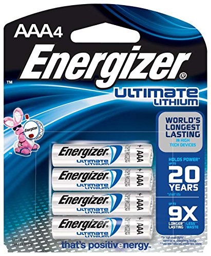 0640206534338 - ENERGIZER ULTIMATE LITHIUM AAA BATTERIES, WORLD'S LONGEST LASTING BATTERY FOR HIGH-TECH DEVICES, 4 COUNT