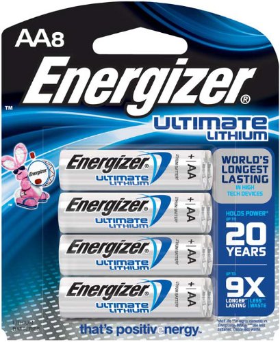 0640206539487 - ENERGIZER ULTIMATE LITHIUM AA BATTERIES, WORLD'S LONGEST LASTING BATTERY FOR HIGH-TECH DEVICES, 8 COUNT